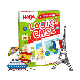 德国 HABA 逻辑游戏-拓展卡牌 题卡补充包 不含底座 7岁 【假日旅行】主题 -1307154001