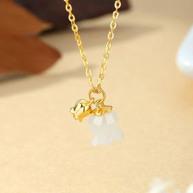 Winy925纯银铃兰心事项链送女友闺蜜节日生日礼物