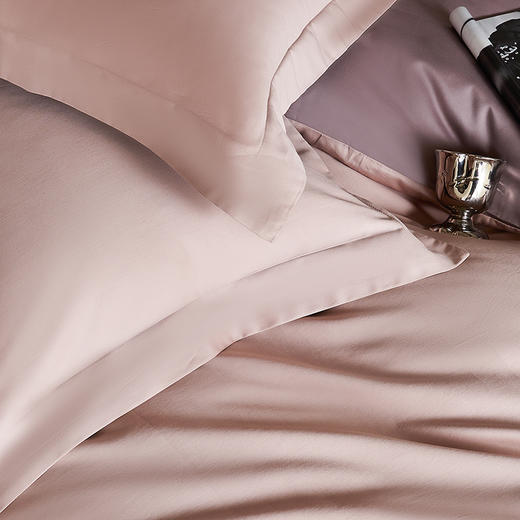 【品牌直发】加倍生活  50s双股纯棉贡缎四件套 A类轻奢纯色  全棉被套 高级感床单床笠款套件 商品图5