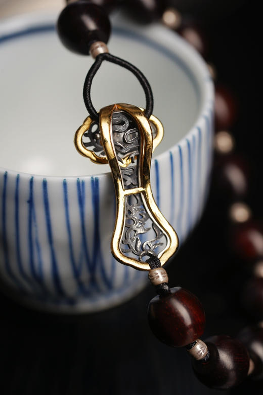 月历银｜小叶紫檀银如意 商品图6