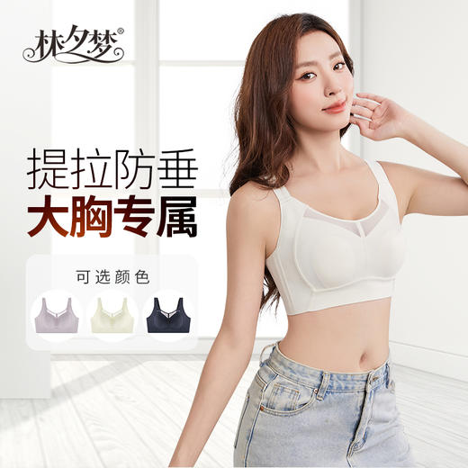 【梦之娇文胸】分区塑胸 穿衣显瘦 提拉防垂 大胸专属 侧收聚拢 圆润挺拔 兔耳全罩杯 环抱收肉_2407 商品图0