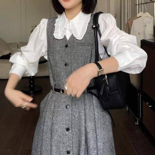 裁缝学苑AS362高级感V领背心连衣裙纸样马甲裙女装叠穿显瘦中长款打版裁剪样板 商品图4