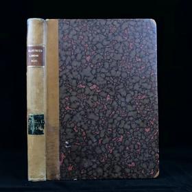 40.5*29.5cm！1858年 伦敦新闻画报 数百幅版画插图 真皮精装8开