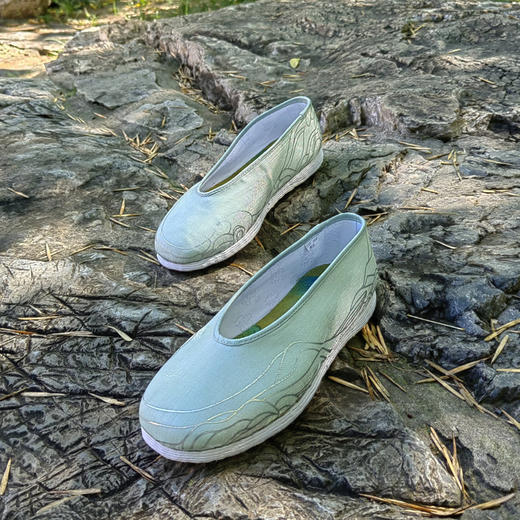 内联升手工女鞋坤千只此青绿系列千载青绿QL8733 商品图2