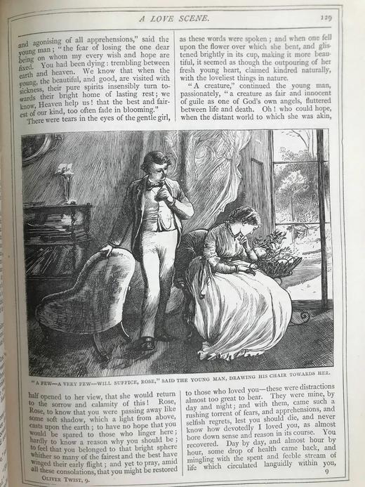 约19世纪后期 狄更斯《雾都孤儿/马丁·瞿述伟》 87幅插图 真皮精装16开 商品图11