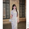 【梨霜】双面缎提花半手工改良旗袍优雅高端新中式 商品缩略图0