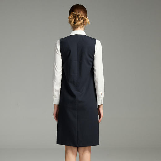 VIVIAN LIU薇薇安刘R2454101秋女装新款宽松中长款无袖背心马甲裙 商品图1