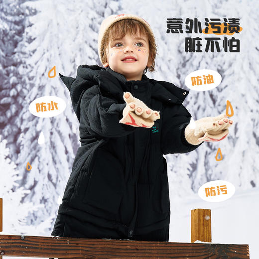 【清仓捡漏】【长短两穿】【90鸭绒】【90-120】【MQDmini】男童冬款保暖中长款羽绒服 商品图1