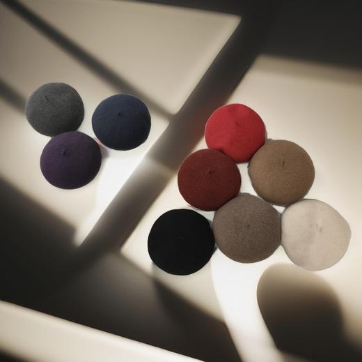 优品堂【蕾羽】羊毛可调节大小贝蕾帽 商品图0