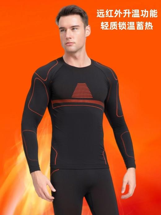 【限时秒杀  99元一套】LIANQI/男士滑雪速干运动骑行徒步竹炭纤维压缩衣功能性保暖套装 商品图2