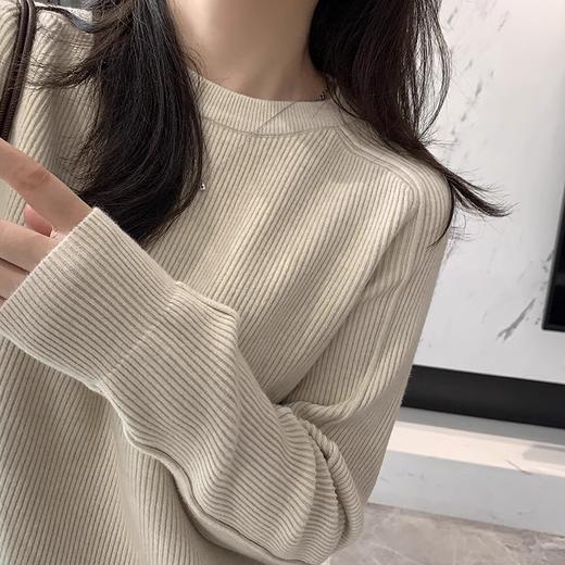 24秋冬- 肩线显瘦坑条密针合身款内搭毛衣【包邮/三天无理由退换】 商品图4