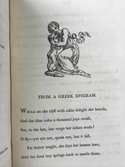 1812年 塞缪尔·罗杰斯诗集 数十幅木版画插图 全真皮精装36开 商品图8