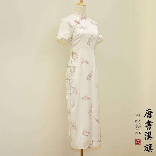 【梨霜】双面缎提花半手工改良旗袍优雅高端新中式 商品图7