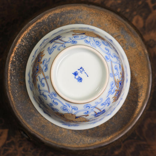 一儒堂西番莲堆金小撇口杯 商品图9