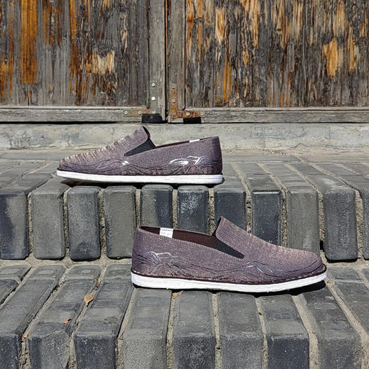 内联升手工男鞋男千只此青绿系列淬墨流光QL8550 商品图1