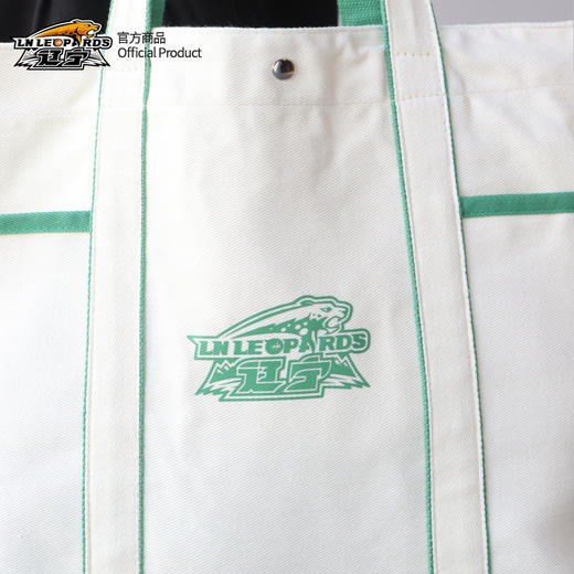 【官方正版】辽宁飞豹男篮 | 白绿运动托特包大容量帆布挎包 商品图2