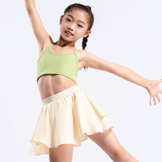 跃牌【欲动春风】儿童系列 儿童新品瑜伽健身舞蹈网球内衬防尴尬裙23410 商品图1