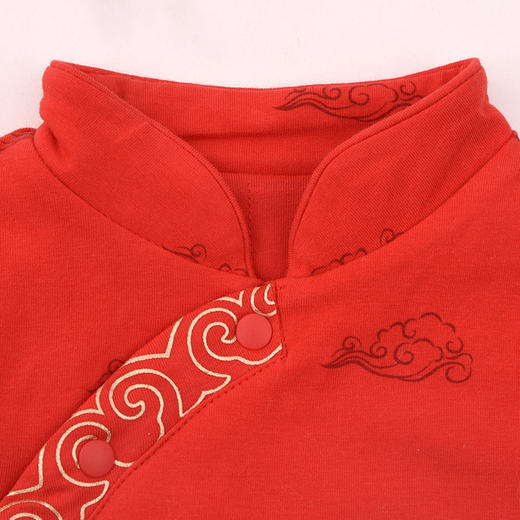 棉果果专柜同款冬季新品男童女童中国风夹棉连体衣M502722824668 商品图3