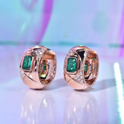 【格调】时尚祖母绿菱格纹耳环-CB12408016 商品图2