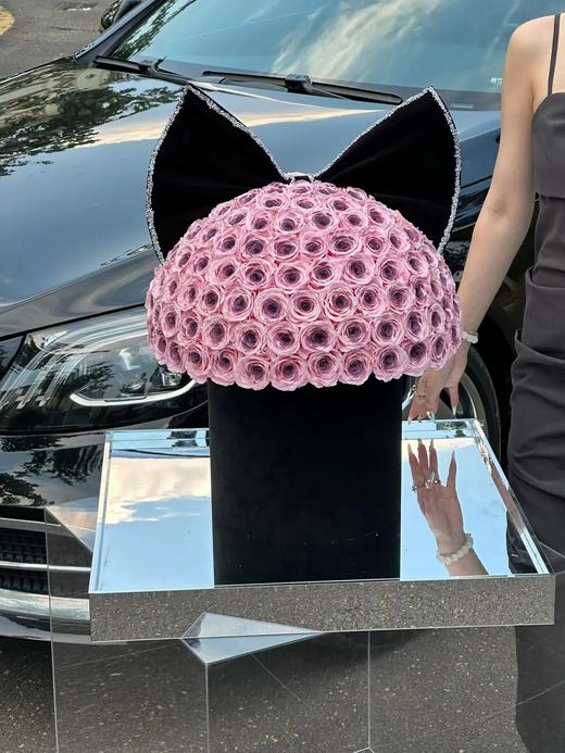 高端轻奢巨型蝴蝶结抱抱桶永生花 商品图8