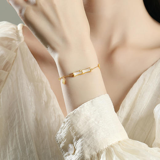 Winy925纯银一梦知竹手链送女友闺蜜节日生日礼物 商品图3