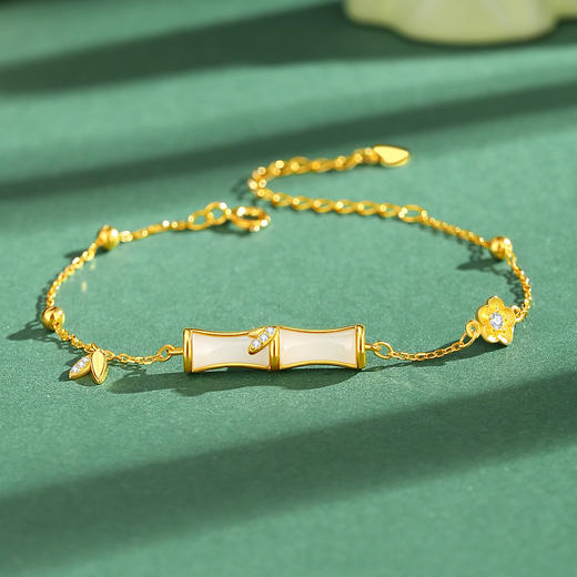 Winy925纯银一梦知竹手链送女友闺蜜节日生日礼物 商品图0