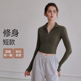 跃牌【周游世界系列】运动外套高弹透气长袖瑜伽服女TP0789