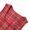 复古气质撞色格纹连衣裙女早春A字裙方领直筒背心裙V4342908 商品缩略图5