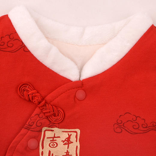 棉果果专柜同款冬季新品男童女童中国风夹棉卫衣M502180824660 商品图4