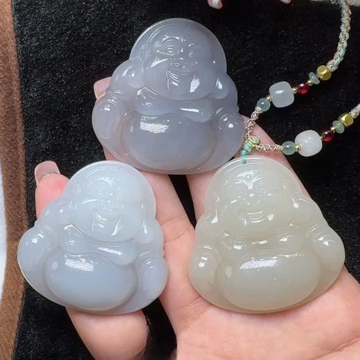 玉美人菲菲HZ/和田玉佛公吊坠约47*47mm/多样性发一 商品图0