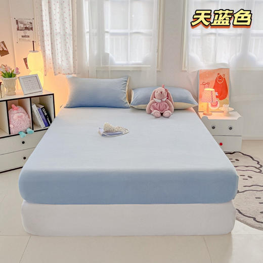 限量抢清仓！【山姆同款高克重防静电慕斯天鹅牛奶绒床笠】！云端触感！加厚面料超柔牛奶绒360度床笠！进口A类婴儿可用！ 商品图6