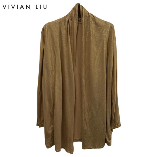 VIVIAN LIU薇薇安刘R2447315初秋女装新款翻领慵懒不规则针织衫 商品图0