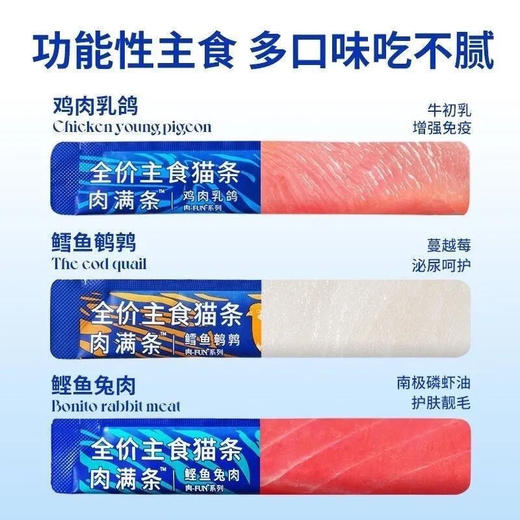 【整条鲜肉】蓝氏主食猫条16g功能性成幼猫湿粮随机口味/条 商品图1