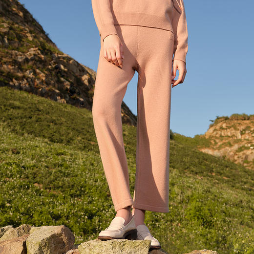 【运动针织羊绒套衫】羊绒世家秋冬新品100%山羊绒针织连帽运动套衫 商品图3