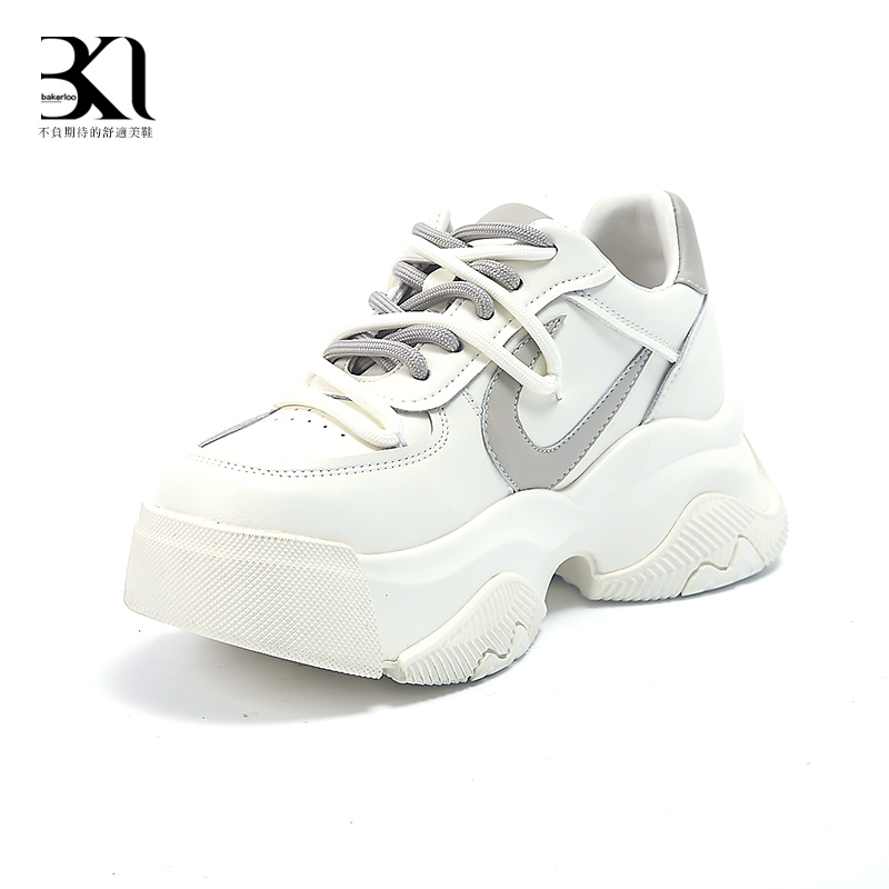 BAKERLOO女鞋牛皮舒适厚底老爹鞋