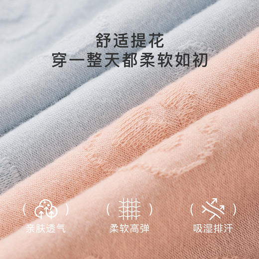 【7A抑菌 加长纯棉裆】4条装内裤女大码高腰轻收腹舒适不夹臀C05双心高腰内裤4条装 商品图4