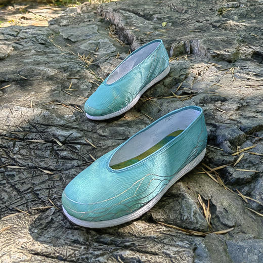 内联升手工女鞋坤千只此青绿系列千载青绿QL8733 商品图1