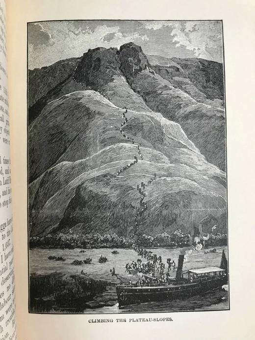 1890年 亨利·莫顿·斯坦利《最黑暗的非洲》（全2卷） 152幅木版画插图与地图 漆布精装大32开 商品图10