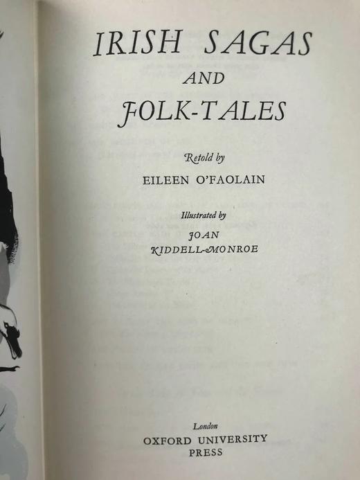 1960年 爱尔兰萨迦与民间故事集 数十幅插图 精装大32开 商品图3