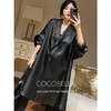 COCOBELLA静奢风折纸压花垂坠风衣女长款休闲西装外套WN3008 商品缩略图2