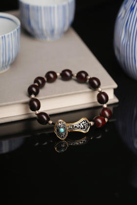 月历银｜小叶紫檀银如意