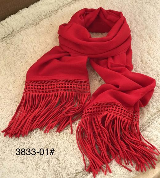 优品堂【流连翩翩】羊毛🐑围巾披肩两用 商品图8