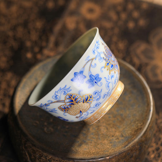 一儒堂西番莲堆金小撇口杯 商品图5
