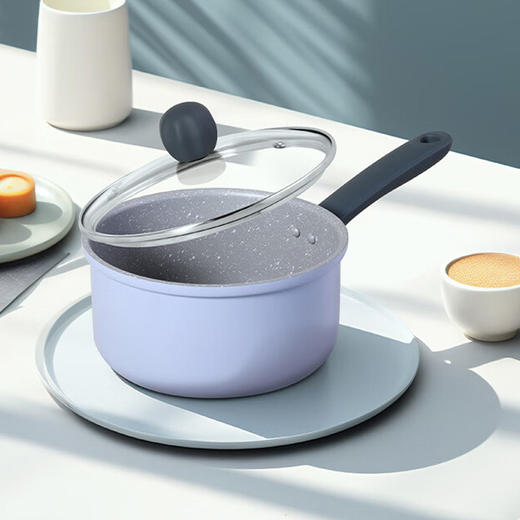 炊大皇 匠紫18cm奶锅 不粘锅 泡面宝宝辅食锅热奶锅 电磁炉通用 JZ18NG 商品图1