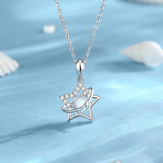 Winy925纯银圣诞星项链送女友闺蜜节日生日礼物 商品图0