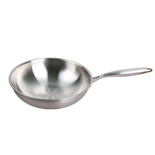 朗赫三层不锈钢炒锅无涂层炒菜锅CG17 商品图2