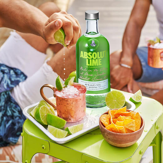 绝对（Absolut）伏特加 洋酒 40度 青柠味 700ml 商品图3