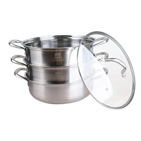 朗赫 凡尔赛三层不锈钢汤蒸锅 LH-ZG03