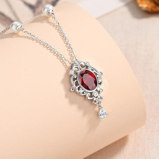 Winy925纯银蔷薇心事项链送女友闺蜜节日生日礼物 商品图1