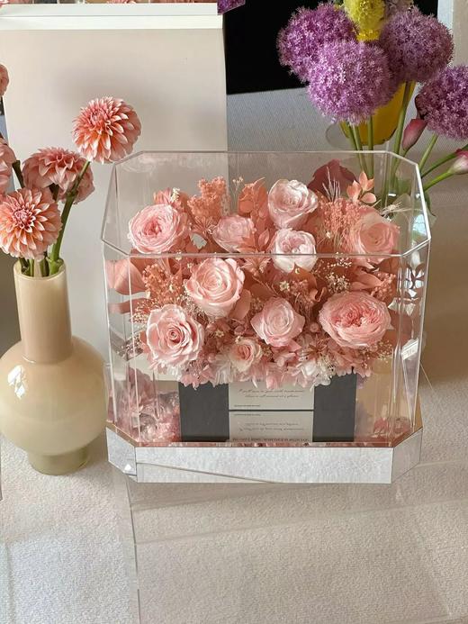 特别定制永生花温馨花园城堡生日送礼商务送花礼物 商品图6